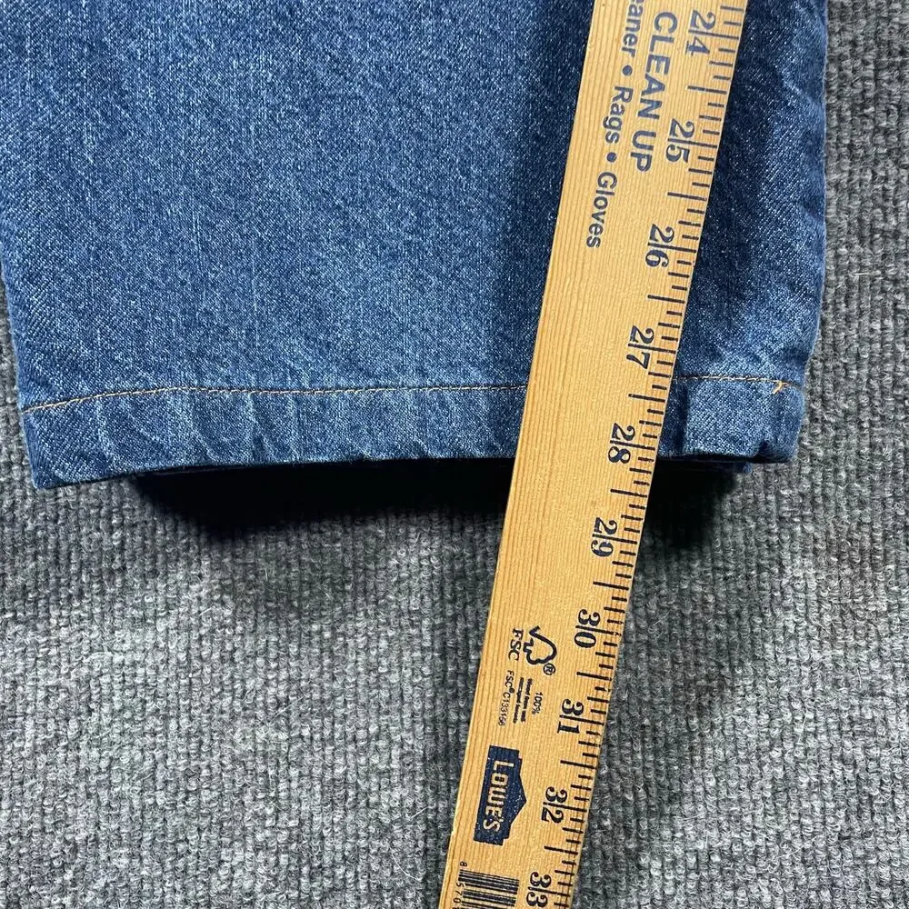 VTG Duke Jeans Men's 34X28 Blue Denim Stretch Waistband Straight Leg - Picture 8 of 10